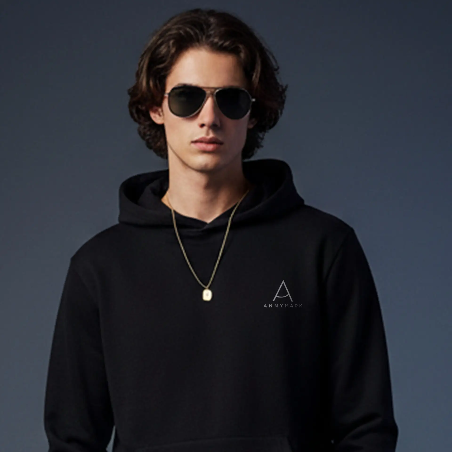 “Log Kya Kahenge” Black Pull-Over Hoodie Men